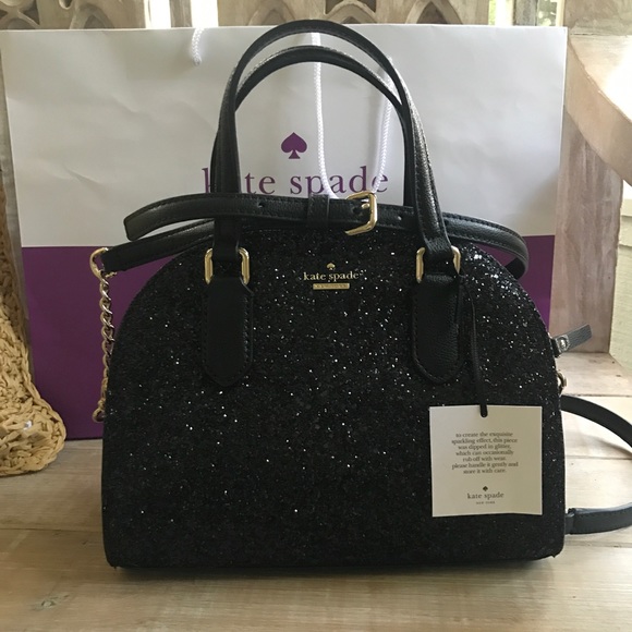 kate spade Handbags - ❌SOLD❌ NWT Kate Spade Mini Reiley Black Glitter